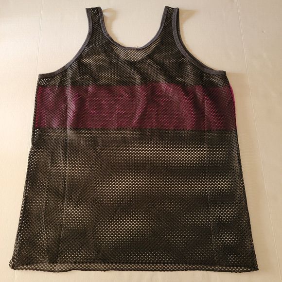 Six Flags Fiesta Texas Mesh Jersey Tank Black & Purple - Size XL - Picture 3 of 4